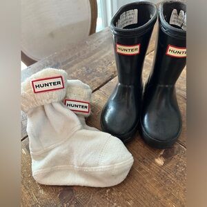 Baby Hunter Rainboots (black)